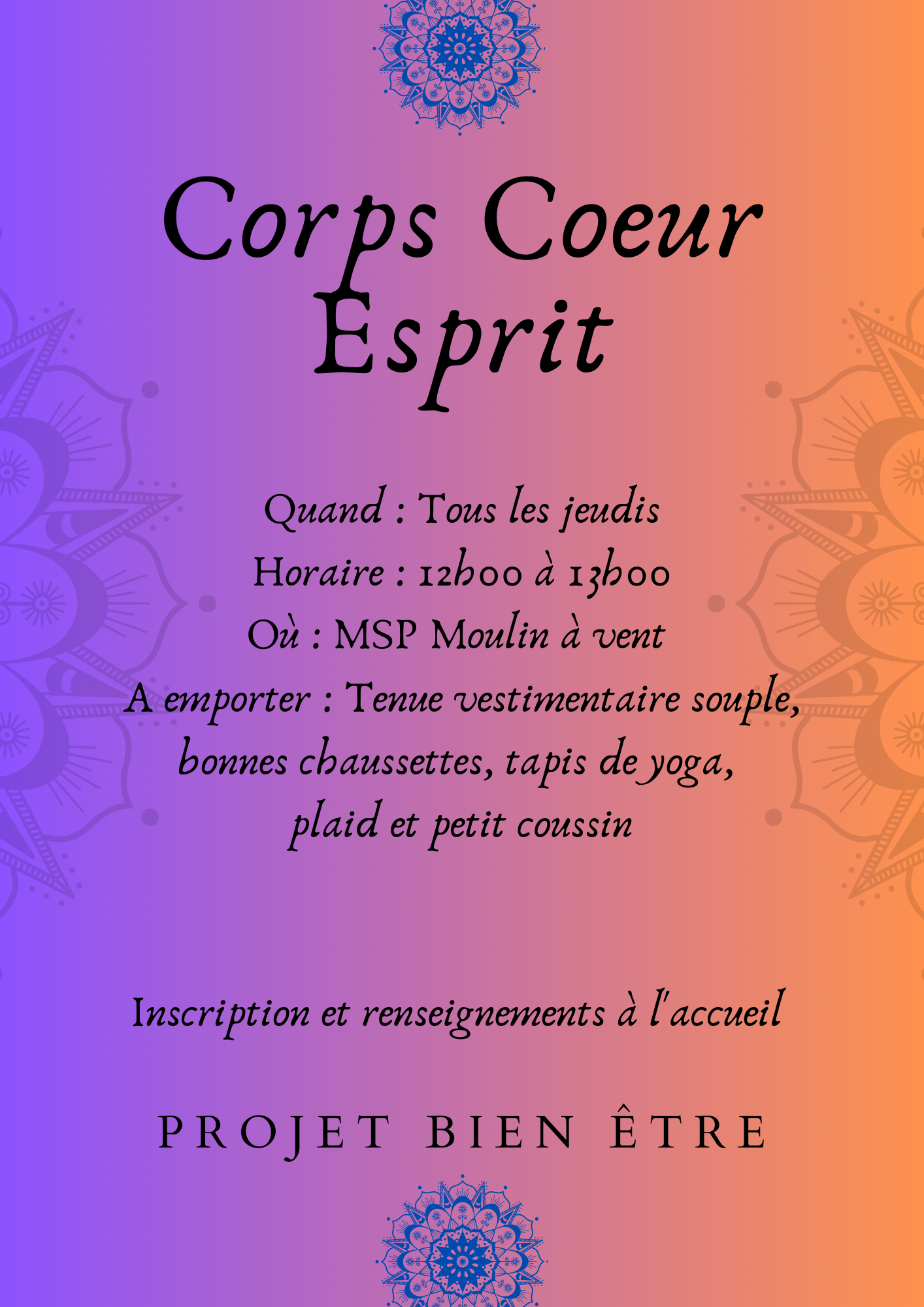 Coeur,corps et esprit